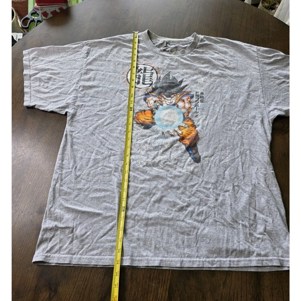Dragon Ball Z Goku Kamehameha Graphic Tee Gray Adult 2XL Ripple Junction Fun - Picture 2 of 16